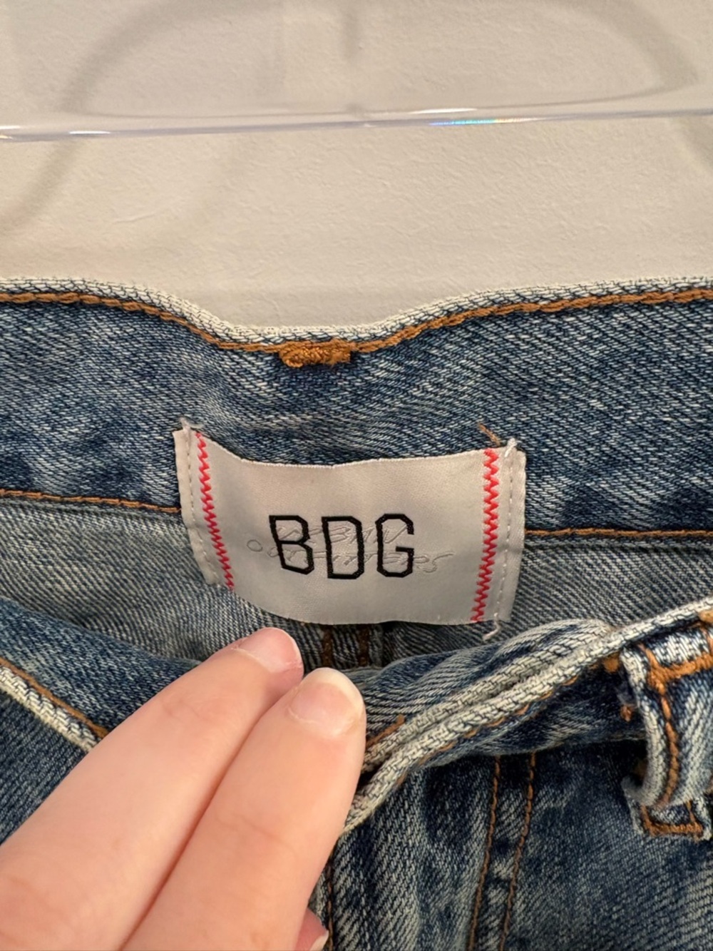 BDG Mid-rise 90s Bootcut Iridescent Rhinestone Snake Embellished Jeans Size 27 - Picture 8 of 16